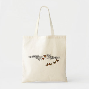 Butterflies and Skeletons Tote Bag