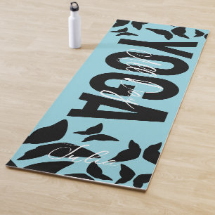 Butterflies Any Colour Personalised Name Yoga Mat