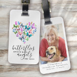 Butterflies Appear When Angels Are Near Luggage Tag<br><div class="desc">Honour a loved one as you travel with this beautiful photo remembrance tag</div>