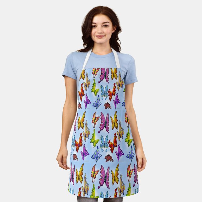Butterflies Apron (Worn)