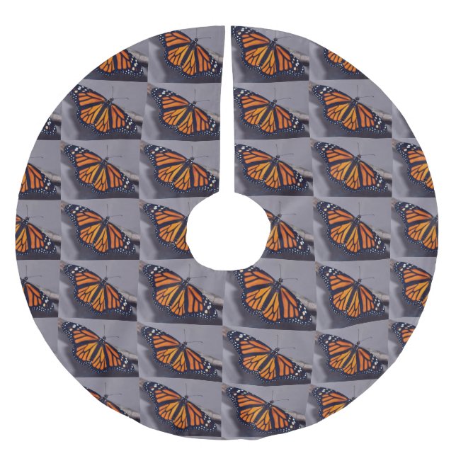 BUTTERFLIES ARE FREE CHRISTMAS TREE SKIRT (Front)