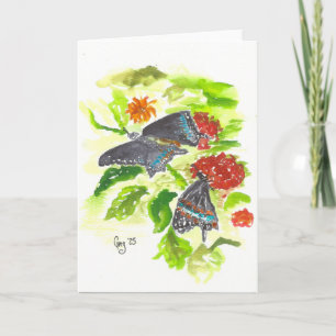 Butterflies Are Free Thank Your Card