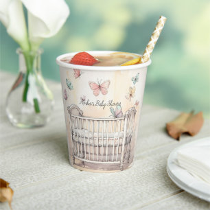 Butterflies Baby Shower Paper Cups
