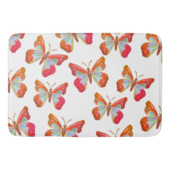 Butterflies Bath Mat (Front)
