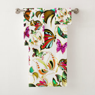 Butterflies Bath Towel Set