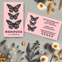 Butterflies Beauty Aesthetician Salon Blush Pink