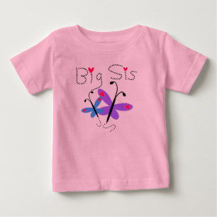 Butterflies Big Sis Baby T-Shirt
