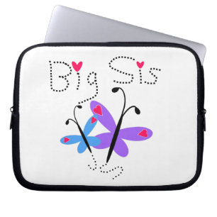 Butterflies Big Sis Gifts Laptop Sleeve