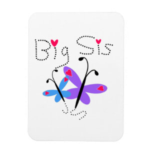 Butterflies Big Sis Gifts Magnet