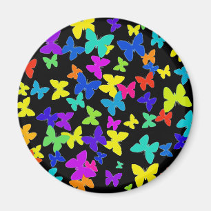 Butterflies Black Magnet