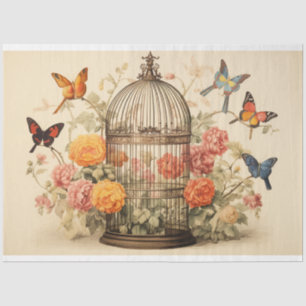 Butterflies & Blooms: Birdcage Decoupage Tissue Paper