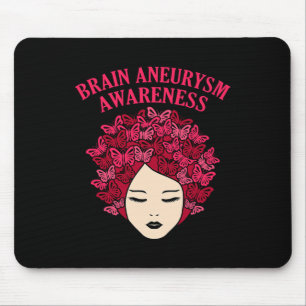 Butterflies Brain Aneurysm Awareness Month Support Mouse Pad