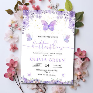 Butterflies Bridal Shower Invitation Bridal Brunch