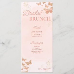 Butterflies Bridal Shower Menu