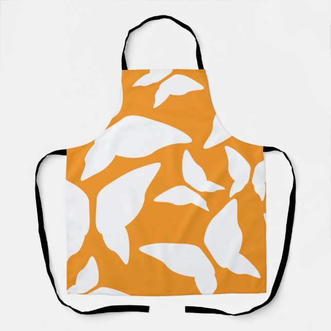 Butterflies Bright Bold Eclectic Kitchen Apron (Front)
