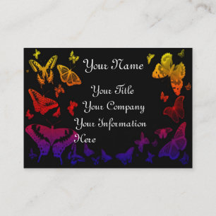 Butterflies business profile cardtemplate card