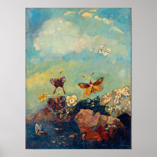 Butterflies by Redon Fine Art Poster (Front)