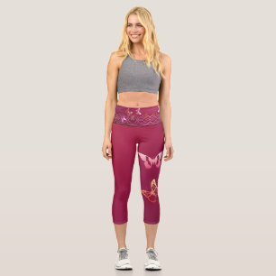 Butterflies Capri Leggings