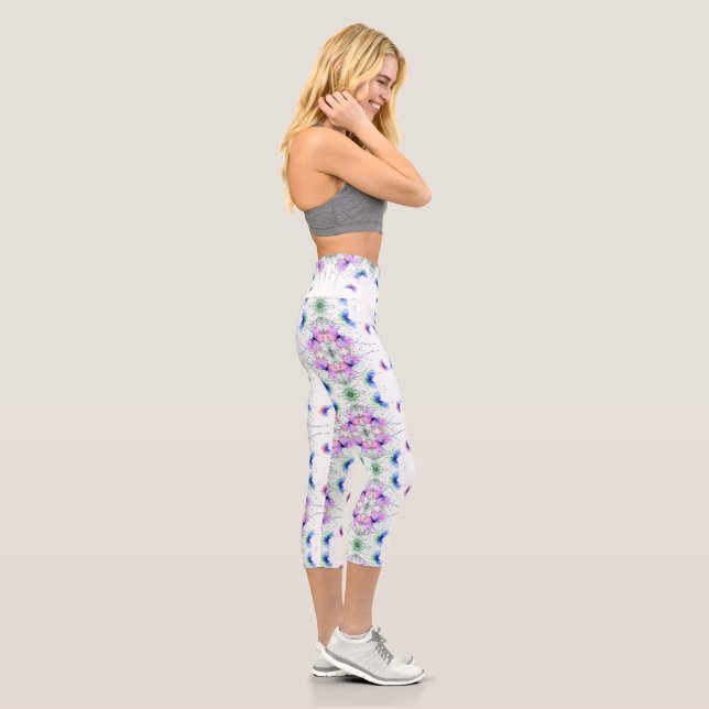 Butterflies Capri Leggings (Right)