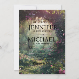 Butterflies Classic Wedding Invitations