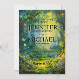 Butterflies Classic Wedding Invitations