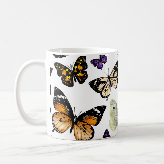 Butterflies Coffee Mug (Left)