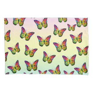 BUTTERFLIES COLORFUL ABSTRACT  PILLOWCASE