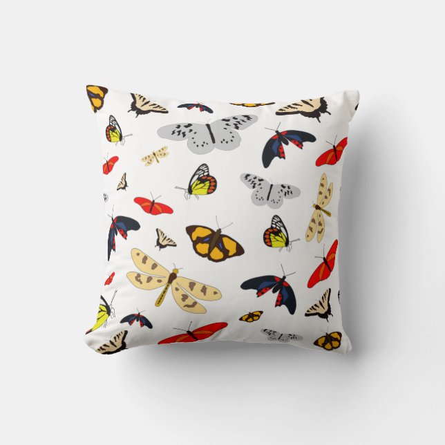 Butterflies & Dragonflies  Cushion (Front)