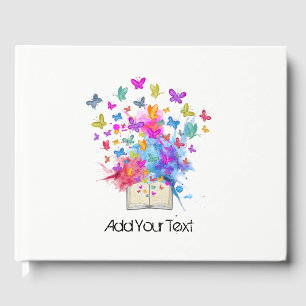 Butterflies explosion guest book