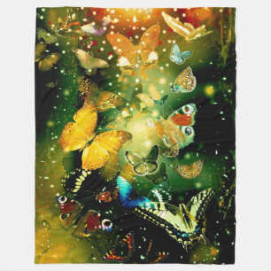 Butterflies Fleece Blanket