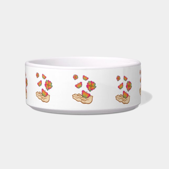 Butterflies & Flowers Bowl (Front)