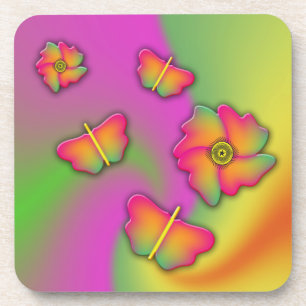 Butterflies & Flowers Coaster