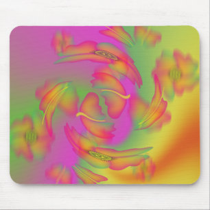 Butterflies & Flowers Mouse Pad