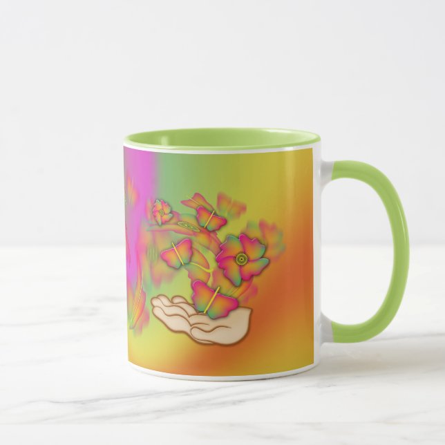 Butterflies & Flowers Mug (Right)