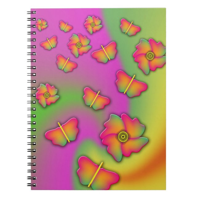 Butterflies & Flowers Notebook (Front)