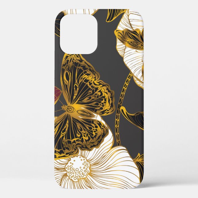 Butterflies & Flowers: Spring Boho Pattern Case-Mate iPhone Case (Back)