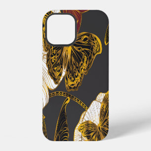 Butterflies & Flowers: Spring Boho Pattern iPhone 12 Case
