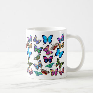 Butterflies Fluttering By Mug