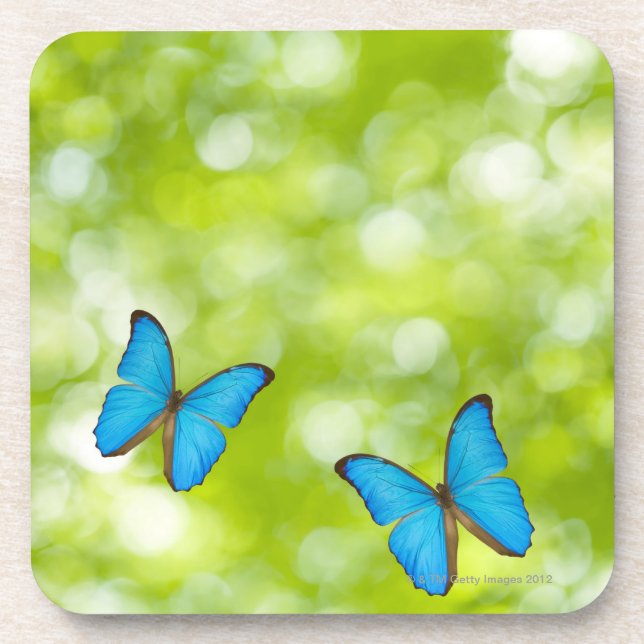 Butterflies flying, Digital Composite Coaster (Front)