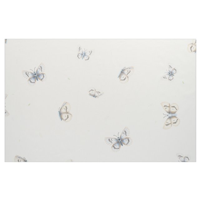 Butterflies Flying in Falling Leaves Fabric (Fat Quarter)