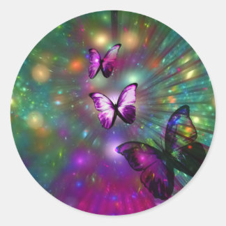 Butterflies Forever Classic Round Sticker