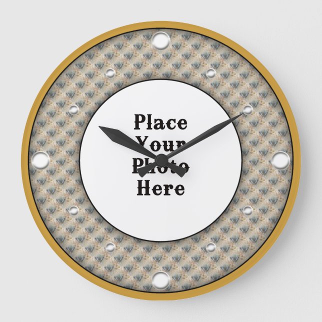 Butterflies Frame Your Photo Wall Clock (Front)