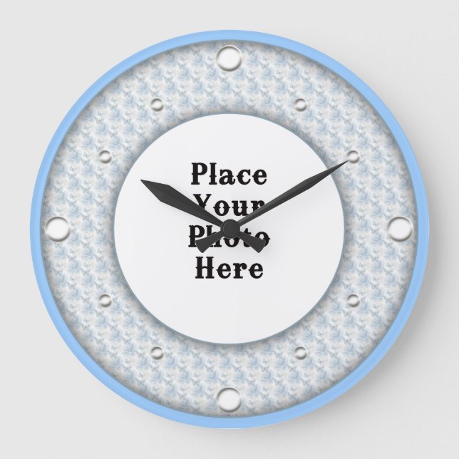 Butterflies Frame Your Photo Wall Clock (Front)