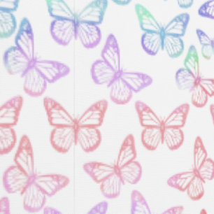 Butterflies Girly Cute White Pastel Purple Pink Wallpaper