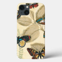 Butterflies Gliding Over Leaves