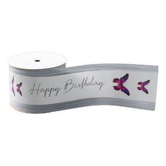 Butterflies  grosgrain ribbon
