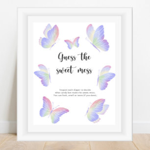Butterflies - guess the sweet mess game poster