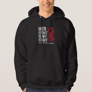 Butterflies Her Fight Is My Fight Heart Disease Aw Hoodie