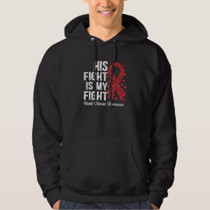 Butterflies His Fight Is My Fight Heart Disease Aw Hoodie
