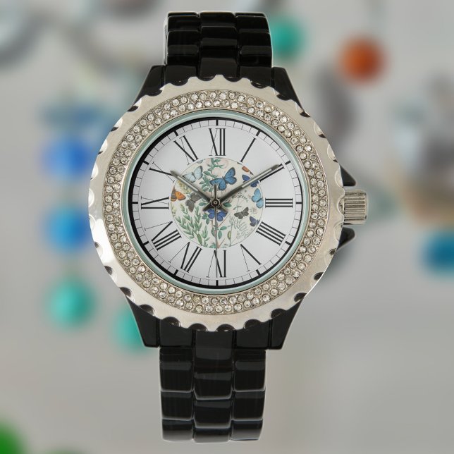 Butterflies Illustration on a Watch (Creator Uploaded)